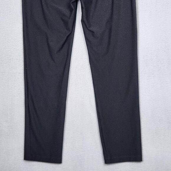 Eileen Fisher Pants Womens Small Black Pull On Stretch Knit Slim Ankle Made USA - Picture 9 of 12